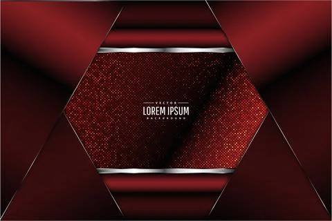 Luxury red metallic background. Stock Illustration