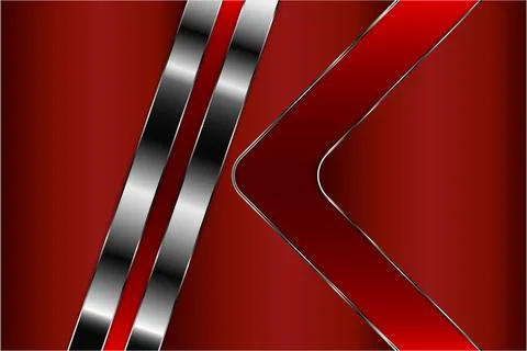 Luxury of red metallic background. Stock Illustration