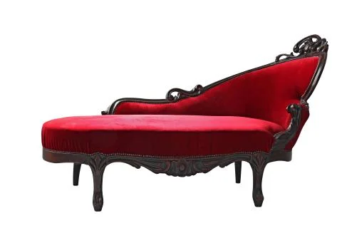 Luxury red sofa Stock Photos