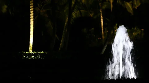 Luxury resort at night Stock-Footage 36583357
