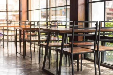 Luxury restaurant interior for background Photos
