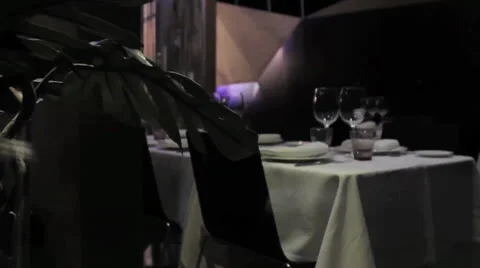 Luxury restaurant waiter at the background Video stock 25852322