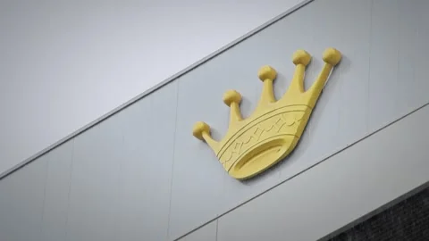 Luxury Rolex Storefront Building in Ginza Tokyo District Area Stock Footage 335103056