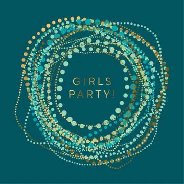 Luxury round boho style element for card Stock Illustration