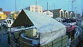 Luxury sailboats in Nyhavn harbor, water transport in Copenhagen city, travel HD Footage