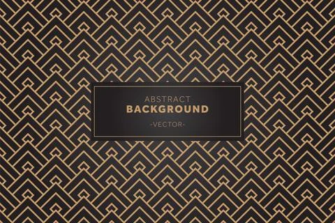 Luxury seamless geometric patterns background Stock Illustration