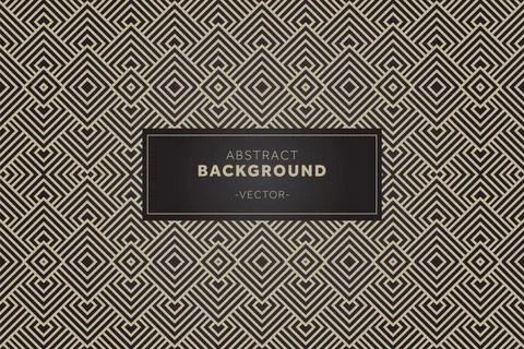 Luxury seamless geometric patterns background Stock Illustration