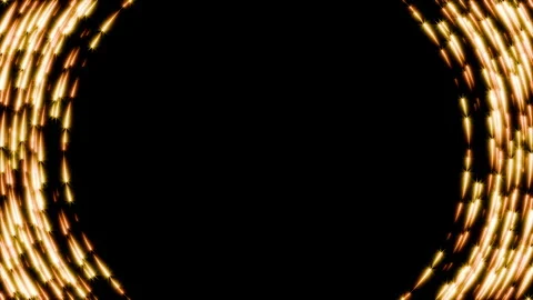Luxury seamless loop animation of golden star particles moving along the edges Stock Footage 340414410