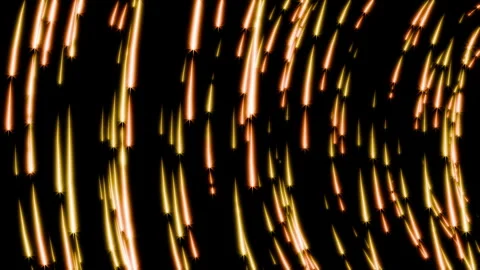 Luxury seamless loop animation of golden star particles falling down as a Stock Footage 340829211