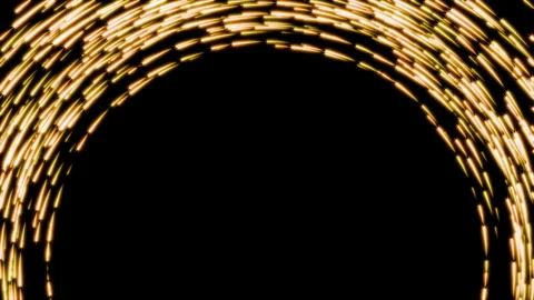 Luxury seamless loop animation of golden star particles forming an elegant Stock Footage 340917892