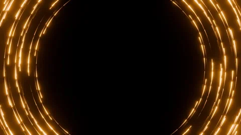 Luxury seamless loop animation of golden glowing dots moving along the edges on Stock Footage 340991602