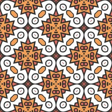 Luxury seamless ornament. Abstract pattern shape design ready for print Stock Illustration