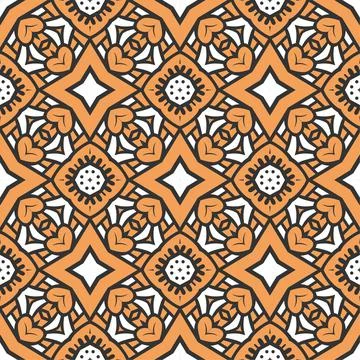 Luxury seamless ornament. Abstract pattern shape design ready for print Stock Illustration