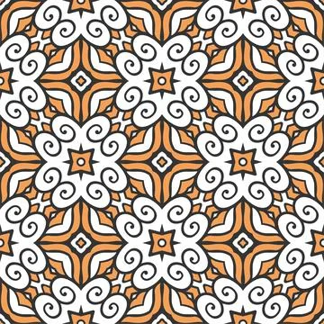 Luxury seamless ornament. Abstract pattern shape design ready for print Stock Illustration