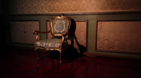 Luxury seat in ancient classical interior Видео 61286375