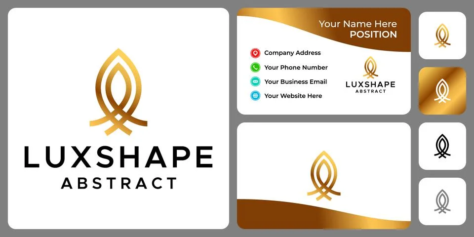 LUXURY SHAPE LOGO Stock Illustration
