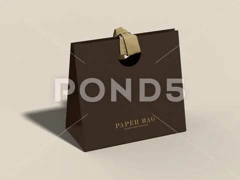 Luxury Shopping Bag Mockup Plantilla PSD