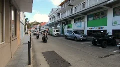 Luxury Shopping in Gustavia Saint Barthe, Stock Video