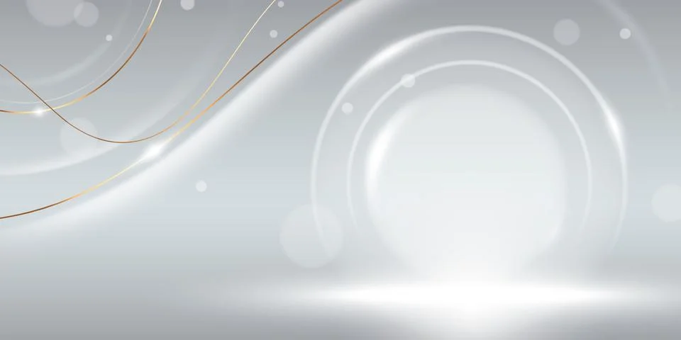 Luxury silver background for award presentation Stock Illustration