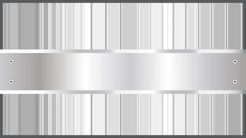 Luxury Silver Metallic Background with Modern Steel Effect Illustrazione stock
