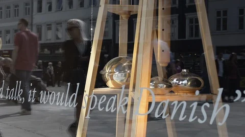 Luxury silverware moderne design on display Stock Footage 93026882
