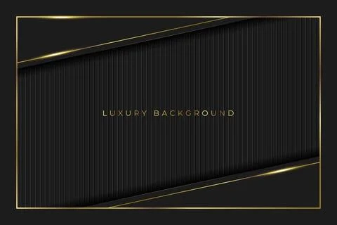 Luxury simple golden frame with lined abstract background stock illustration Stock Illustration