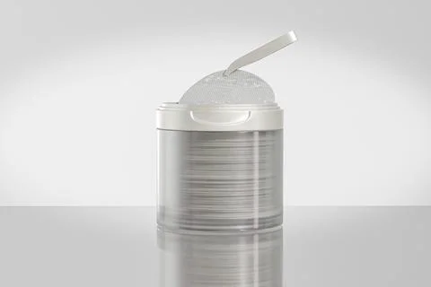 Luxury soaking toner pad container with Flip Cap mockup Illustrazione stock