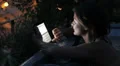 luxury spa - businesswoman writing e-mail on the tablet in jacuzzi at night HD Footage