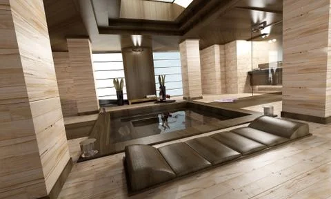 Luxury spa Illustrazione stock