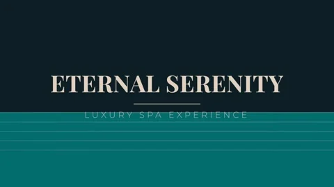 Luxury Spa Title Card for Wellness, Serenity &amp; Relaxation Video Background Stock Footage 337501932