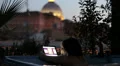luxury spa - woman surfing in internet on tablet in whirlpool bath - jacuzzi HD Footage
