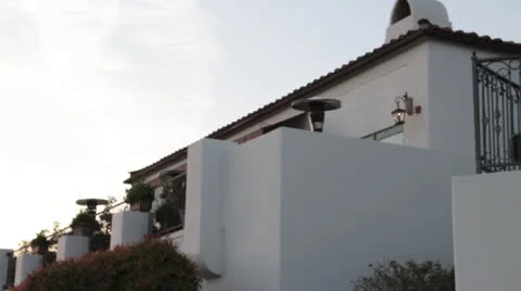Luxury Spanish Style Resort Hotel Timelapse Time-Lapse Time Lapse Vacation Trave Stock Footage