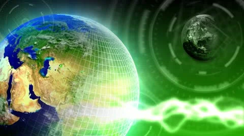 Luxury Spinning Earth Background 83 (HD) Stock Footage 19710146