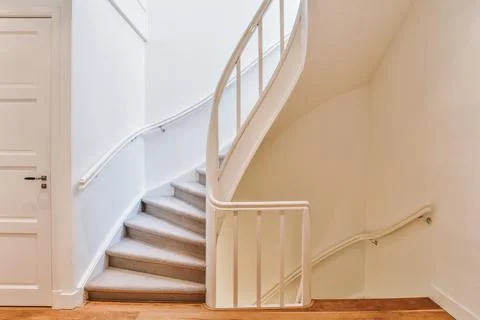 Luxury staircase hall Stock Photos