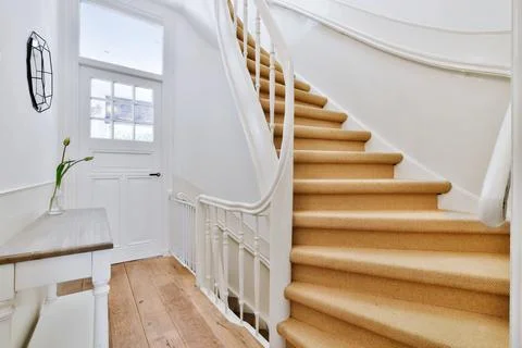 Luxury staircase hall Stock Photos