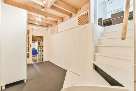 Luxury staircase hall Stock Photos