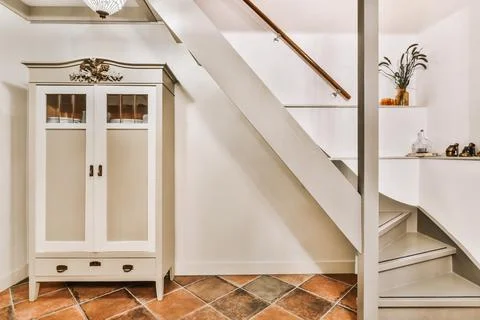 Luxury staircase hall Stock Photos