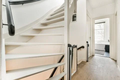 Luxury staircase hall Stock Photos
