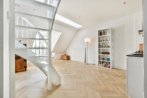 Luxury staircase hall Stock Photos
