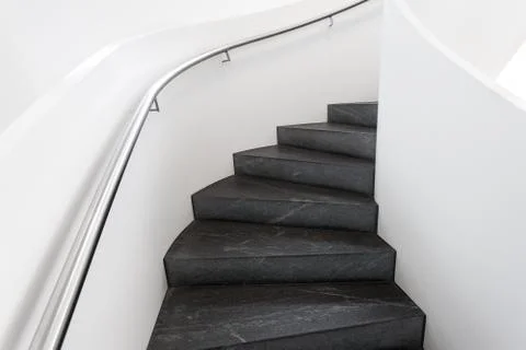 Luxury staircase with railing Stock Photos