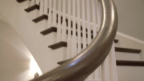 Luxury staircase slider shot. Stock-Footage 80426724