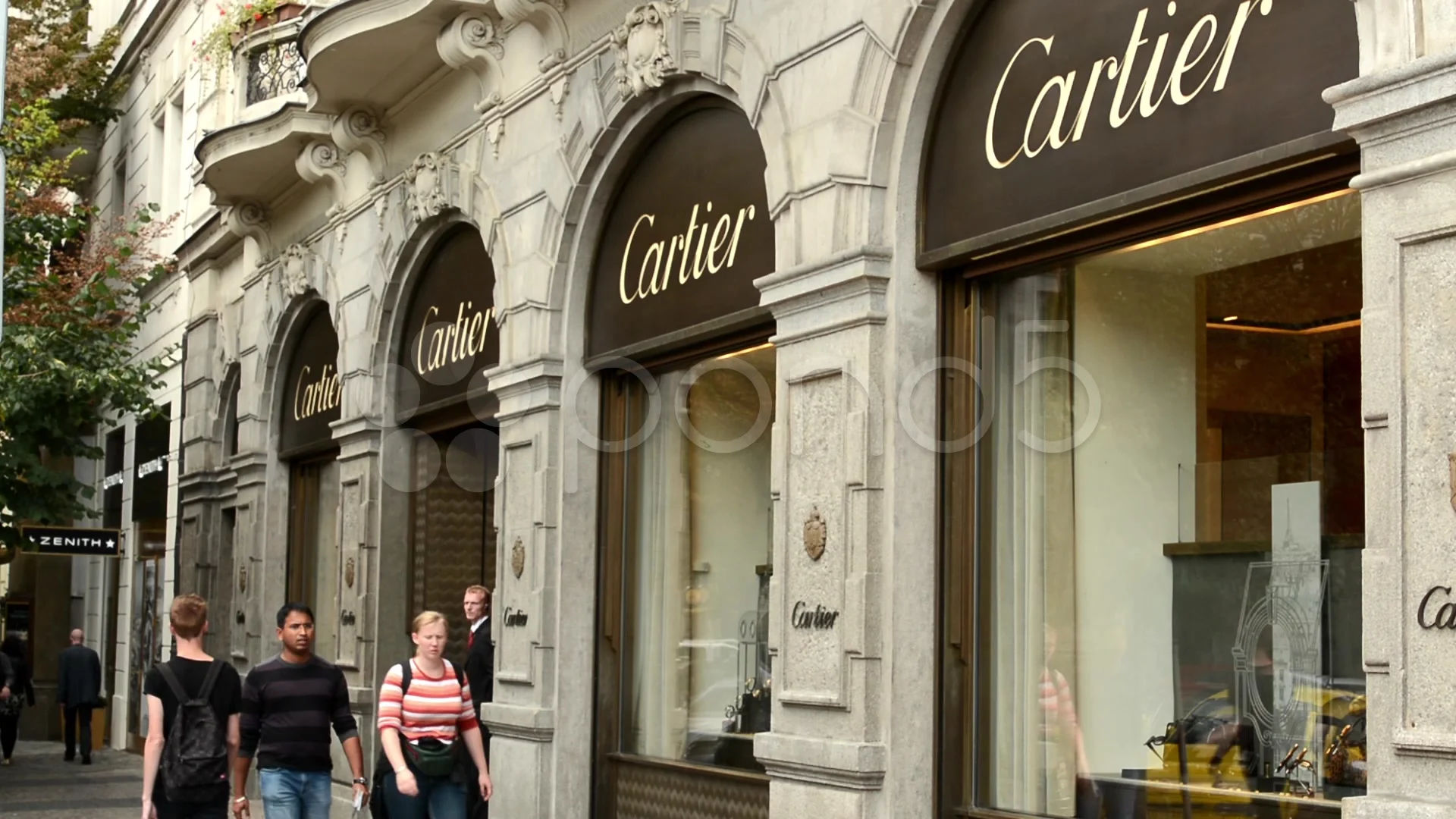 Luxury store with people Cartier