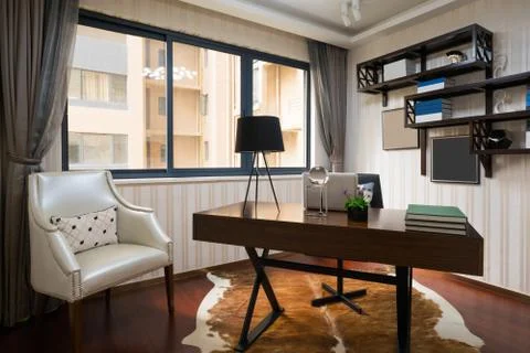 Luxury study room Stock Photos