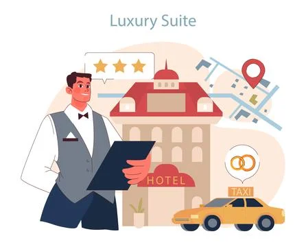 Luxury Suite concept. Stock Illustration