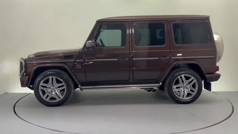 A luxury SUV side view Stock Footage 243372391