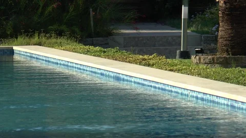 Luxury Swimming Pool Stock Footage 121326659