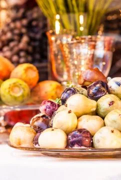 Luxury table arrangement Stock Photos