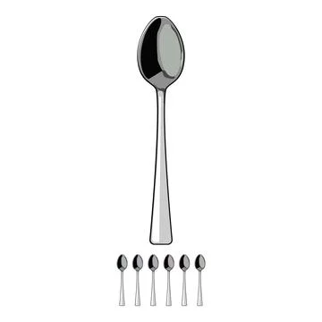 Luxury tea spoon cartoon vector graphic Stock Illustration