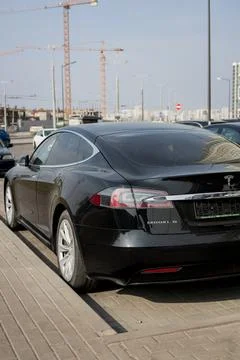Luxury Tesla Model S Stock Photos