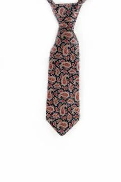 Luxury tie on white background Stock Photos